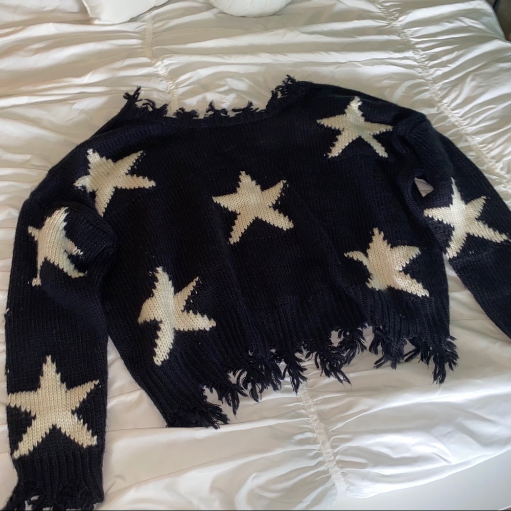 oversized star sweater!!